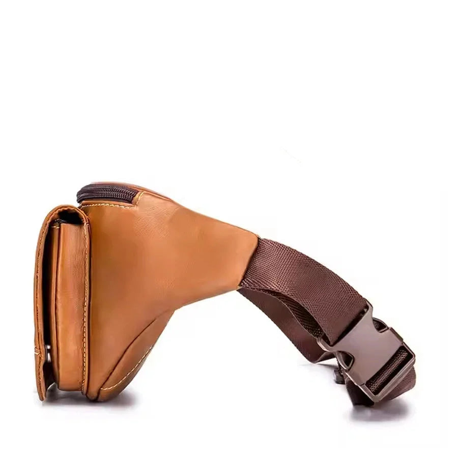 Sac Banane Homme Luxe Marron, Pratique pour le Voyage