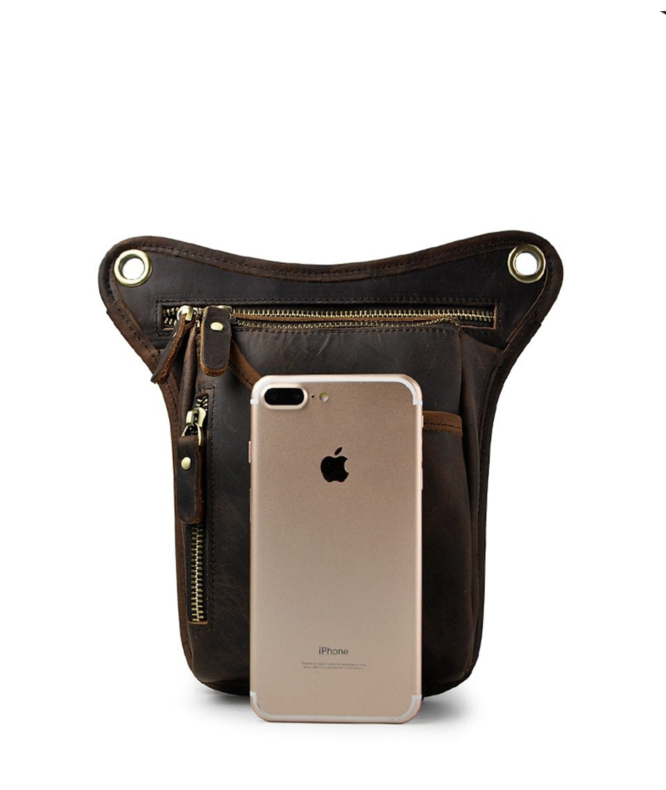 Sac Banane Sport en Cuir – Pratique et Robuste pour Moto et Vélo