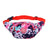 Sac Banane Floral Tendance Violet et Bleu - modèle 5 - Banane Avenue ™