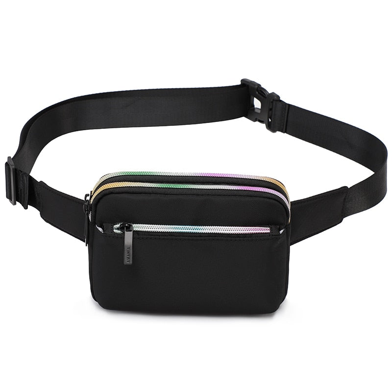 Sac Banane Urbain Beige Multi-Poches Pratique