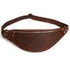 Sac Banane Cuir Marron Élégant Urbain
