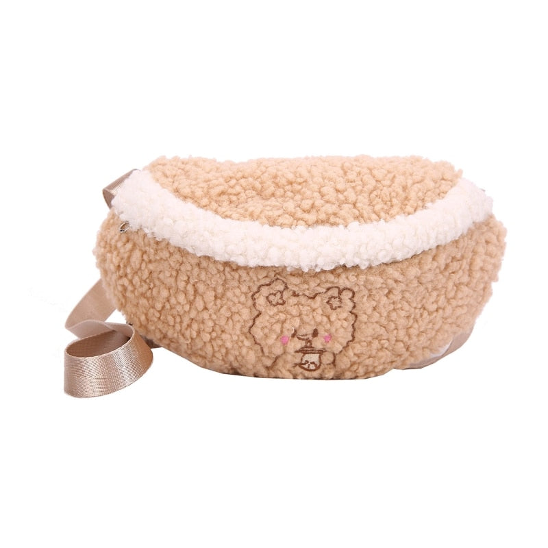 Sac Banane Doux Peluche Ours Tendance