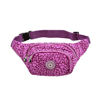 Sac Banane Floral Tendance Violet et Bleu - modèle 1 - Banane Avenue ™