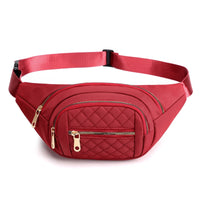 Ceinture Sacoche Rouge Matelassée Tendance