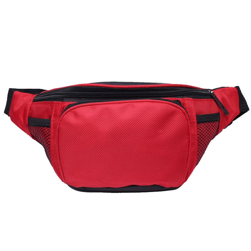 Sacoche Banane Rouge Sportive Multi-Poches