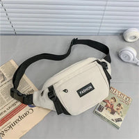 Sacoche Banane Urbaine Noire Tendance - modèle off white - Banane Avenue ™