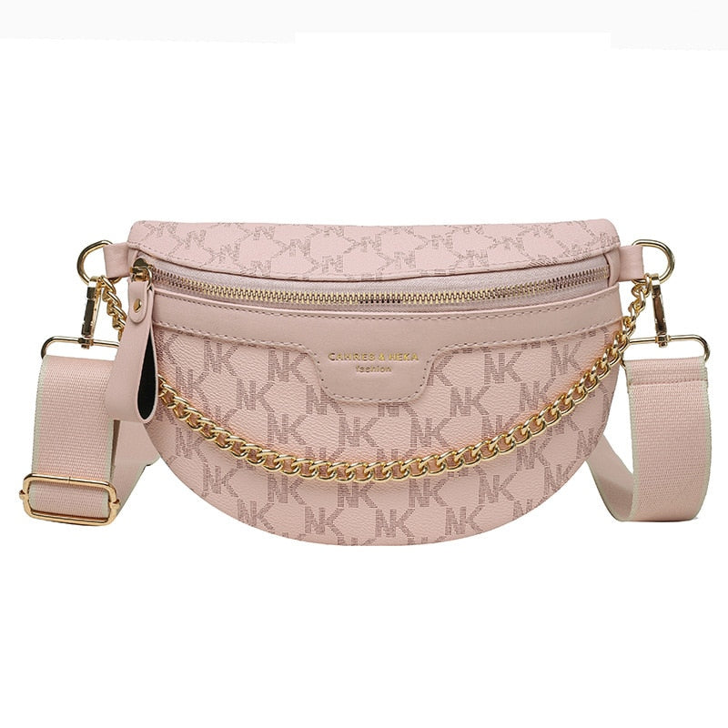 Sac Banane Urbain Élégant Rose Pâle