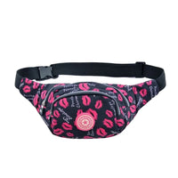 Sac Banane Floral Tendance Violet et Bleu - modèle 4 - Banane Avenue ™