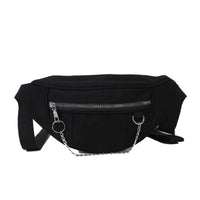 Sac Banane Urbain Noir Chainette Tendance - Banane Avenue ™