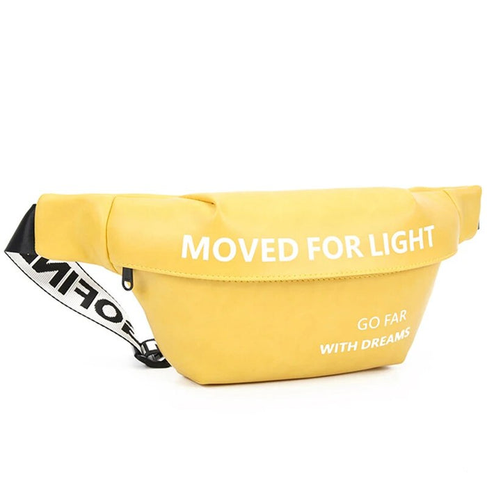 Sac Banane Sportif Jaune Urbain Léger