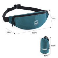 Sacoche Banane Sportive Unisexe Noire Tendance - modèle Bleu - Banane Avenue ™