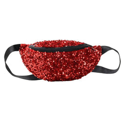 Acheter Sac Banane Paillettes Rouge Festif Chic - Banane Avenue ™