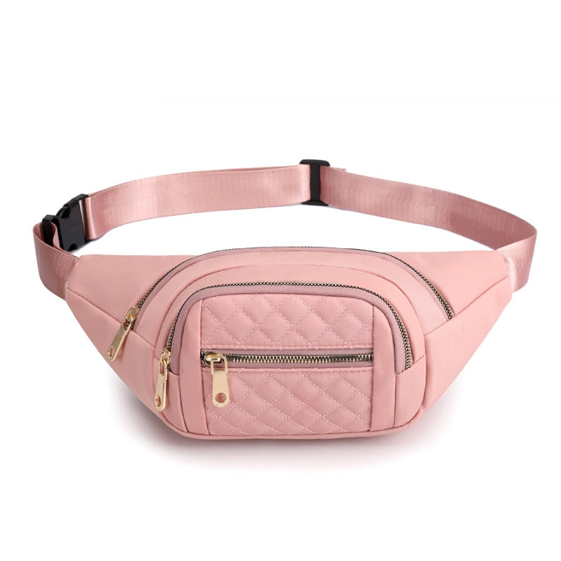 Ceinture Sacoche Rouge Matelassée Tendance