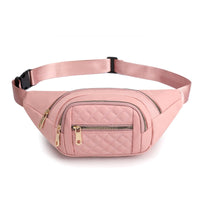 Ceinture Sacoche Rouge Matelassée Tendance - modèle Rose - 2 - Banane Avenue ™
