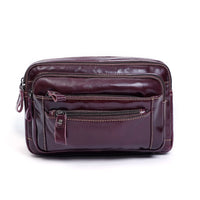 Sacoche Banane Cuir Vintage Élégante - modèle Café - Banane Avenue ™