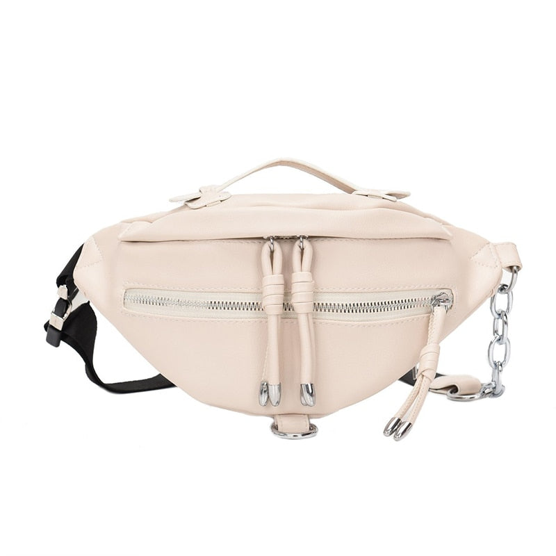 Sac Banane Urbain Cuir Noir Design Moderne