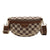 Ceinture Tendance Damier Brun Chic - modèle Marron - Banane Avenue ™