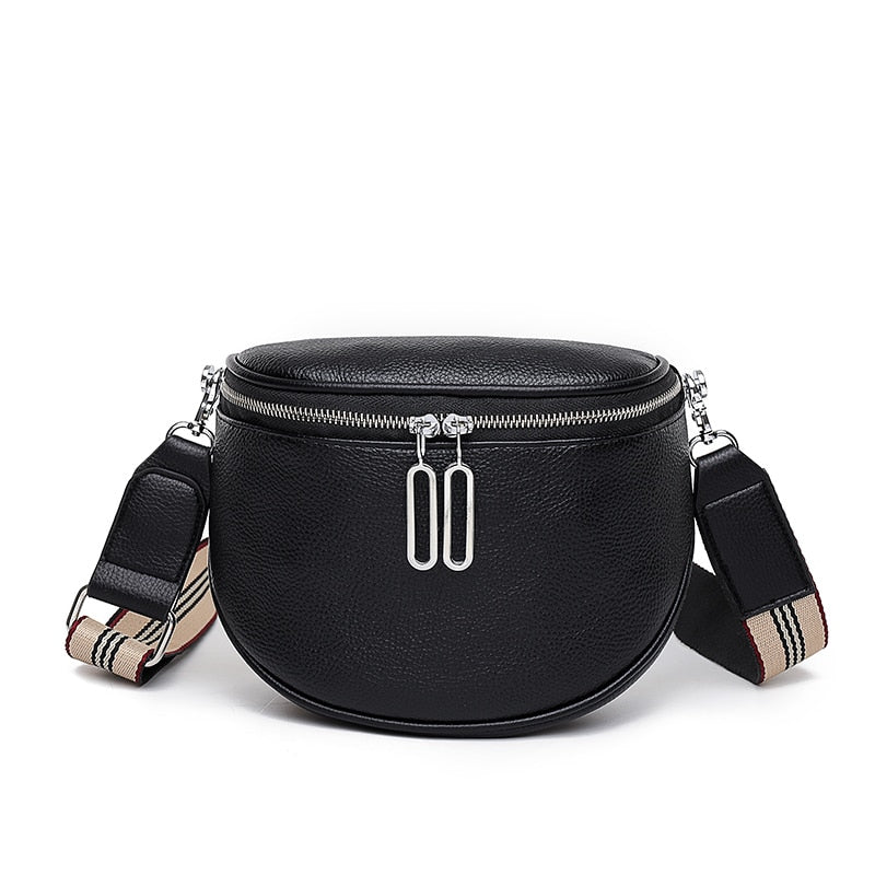 Sac Banane Rouge Élégant Cuir Urbain