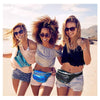 Sac Banane Tendance Noir Brillant Unisexe