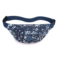 Sac Banane Floral Léger et Tendance - modèle Bleu rose - Banane Avenue ™