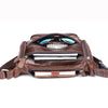 Sac Banane Élégant Cuir Marron Effet Croco