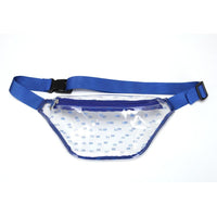 Sacoche Banane Tendance Transparente Logo - modèle Bleu - Banane Avenue ™