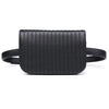 Sac Banane Élégant Matelassé Noir Unisexe