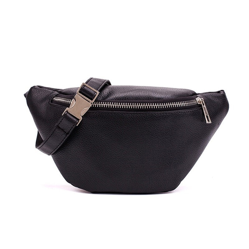 Sac Banane Cuir Urbain Chic Noir