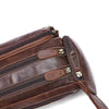 Sac Banane Élégant Cuir Marron Effet Croco