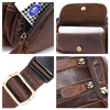 Sac Banane Élégant Cuir Marron Effet Croco