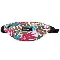 Sac Banane Floral Tendance Unisexe TINYAT - modèle Blanc - Banane Avenue ™