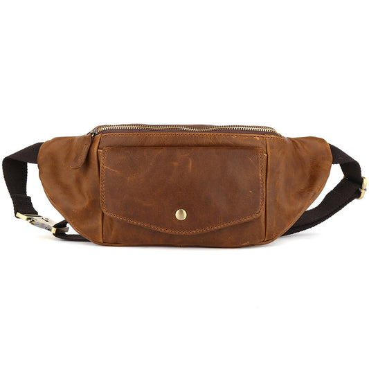 Sacoche Banane Cuir Vintage Unisexe