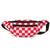 Sac Banane Urbain Damier Rouge et Blanc - modèle Rouge - Banane Avenue ™