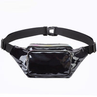 Sac Banane Tendance Rose Métallisé Unisexe - modèle Noir - Banane Avenue ™