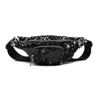 Sac Banane Noir Paillettes Tendance Urbaine