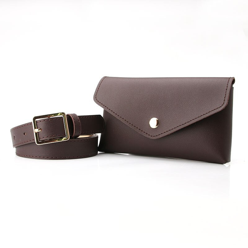 Sacoche Banane Cuir Élégante Marron