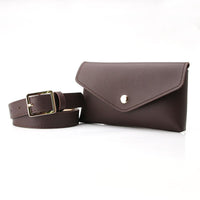 Sacoche Banane Cuir Élégante Marron - modèle Café - Banane Avenue ™