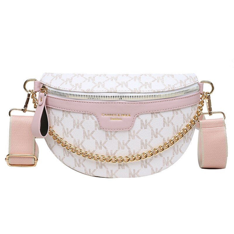 Sac Banane Urbain Élégant Rose Pâle