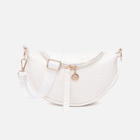 Sac Banane Élégant Rose Texture Croco - modèle White - Banane Avenue ™