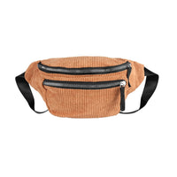 Sac Banane Urbain Rose Côtelé Tendance - modèle Brown - Banane Avenue ™