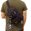 Sac Banane Urbain Multipoche Vert Militaire