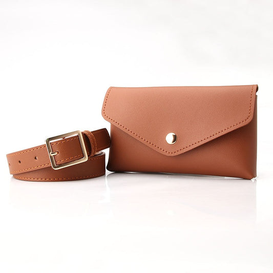 Sacoche Banane Cuir Élégante Marron