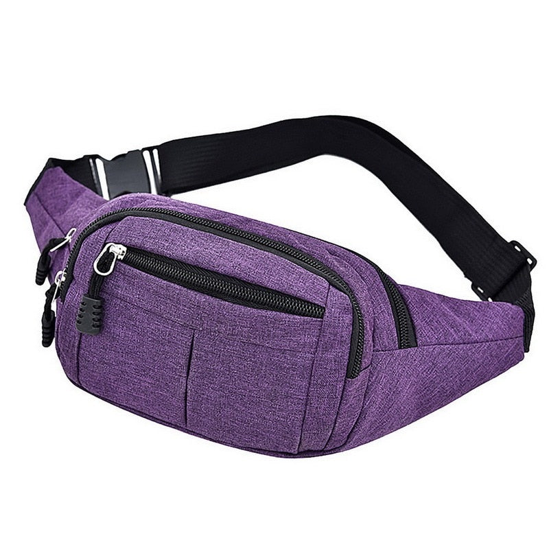 Sac Banane Tendance Violet Urbain Unisexe