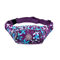 Sac Banane Floral Tendance Violet et Bleu - Banane Avenue ™