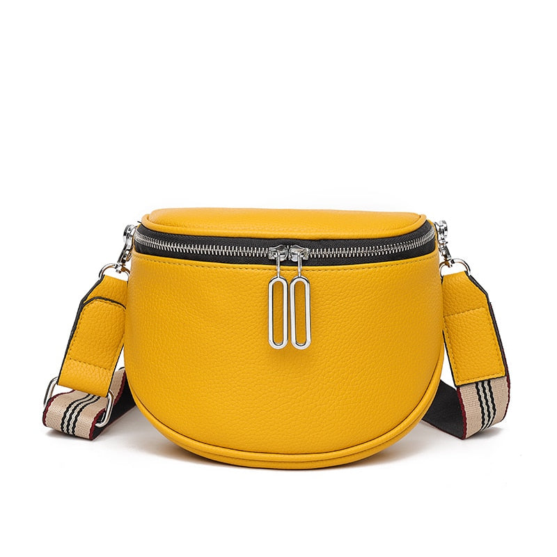 Sac Banane Rouge Élégant Cuir Urbain