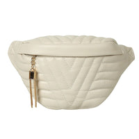 Sac Banane Élégance Matelassé Crème