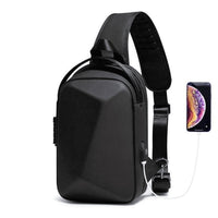 Sac Banane Urbain Noir Charge USB - Banane Avenue ™