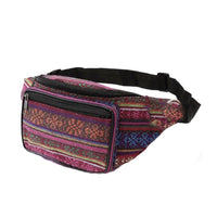 Sac Banane Urbain Motif Géométrique Noir Blanc - modèle Bordeaux - Banane Avenue ™