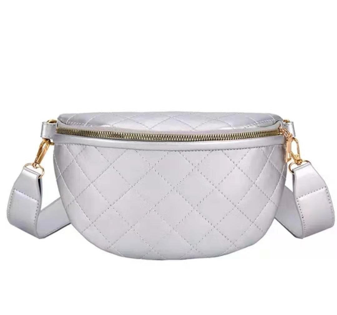 Sac Banane Élégant Rose Matelassé Chic