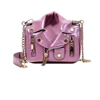 Sacoche Banane Vernie Noire Tendance - modèle Violet - Banane Avenue ™